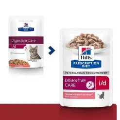 Hill's Prescription Diet Hill's Prescription Diet Feline I/D AB+ Saumon SACHETS 12 X 85 Grs -nourriture pour chien Ventes 2023 00052742040257 0 prescription diet chat i d sachet repas saumon