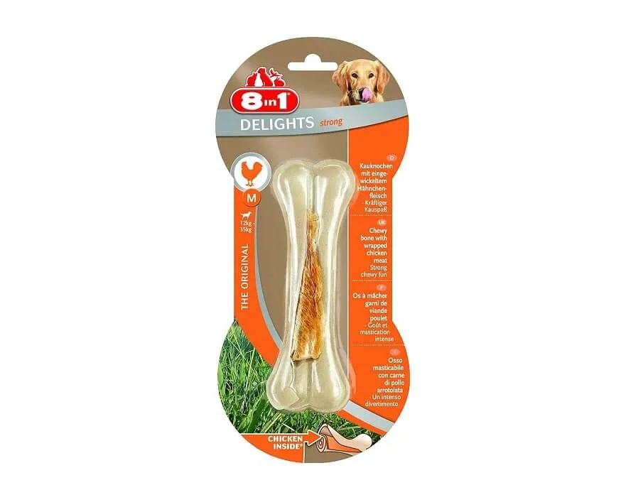 8in1 Friandises Os Delights Strong Chien M 90 G