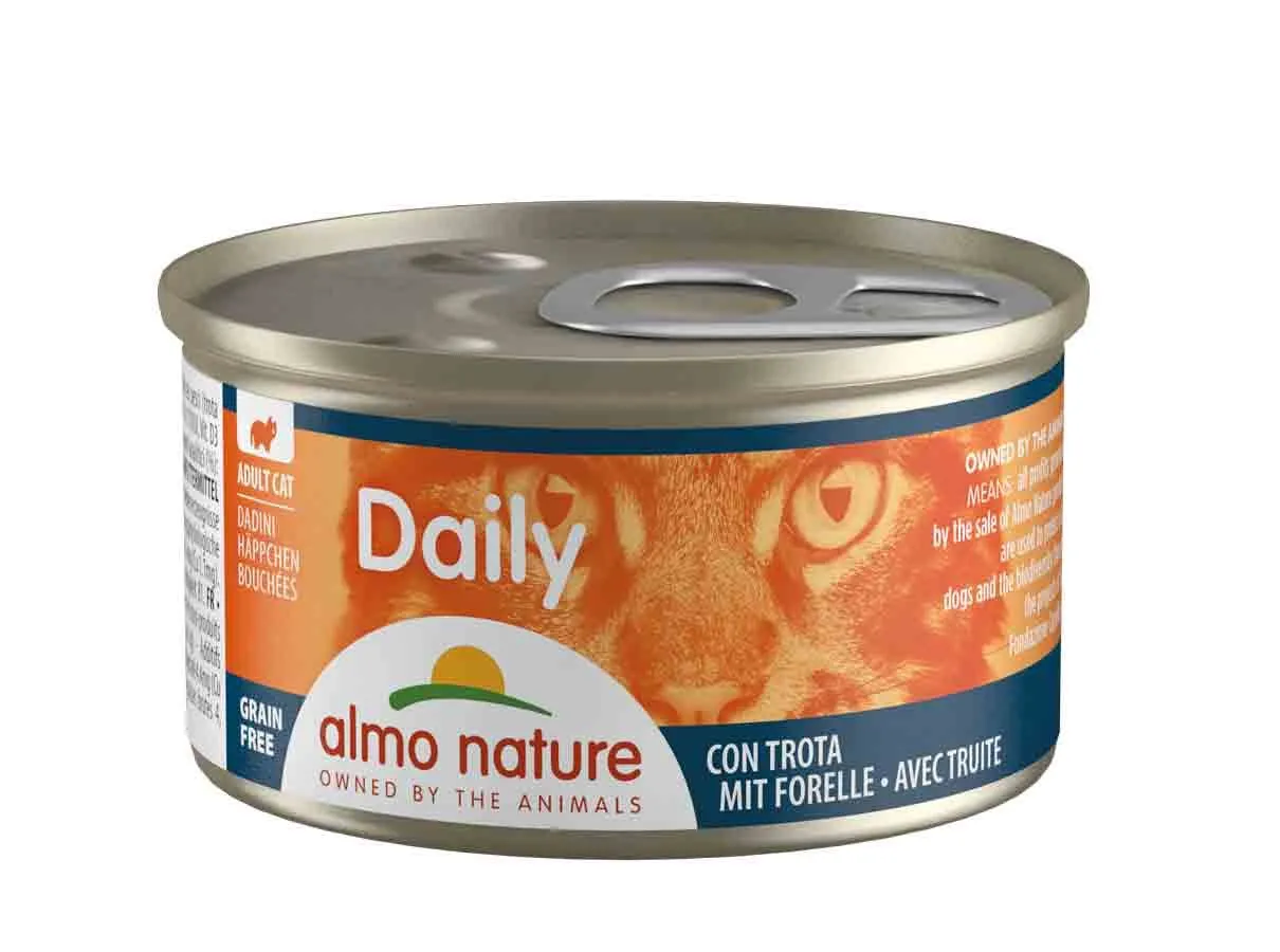 Almo Daily Menu Bio Almo Nature Chat Daily Truite 24 X 85 G 3 Almo Daily Menu Bio Almo Nature Chat Daily Truite 24 X 85 G