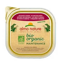 Almo Bio Organic Almo Nature Chien Bio Maintenance Boeuf Legumes 32 X 100 G