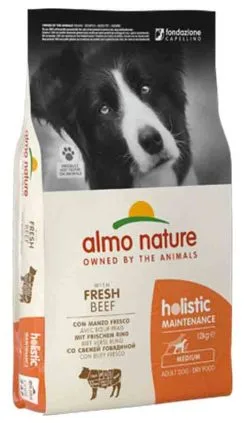 Almo Nature Chien Holistic Adult Medium Boeuf 12 Kg