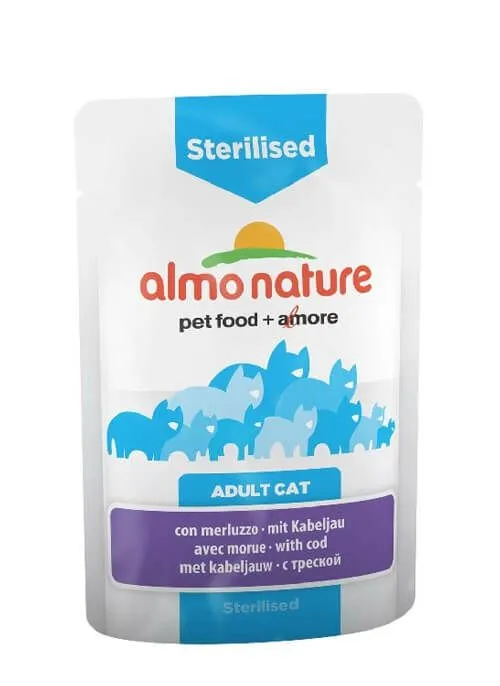 Almo Sterilised Almo Nature Chat Sterilised Morue 30 X 70 G 3 Almo Sterilised Almo Nature Chat Sterilised Morue 30 X 70 G