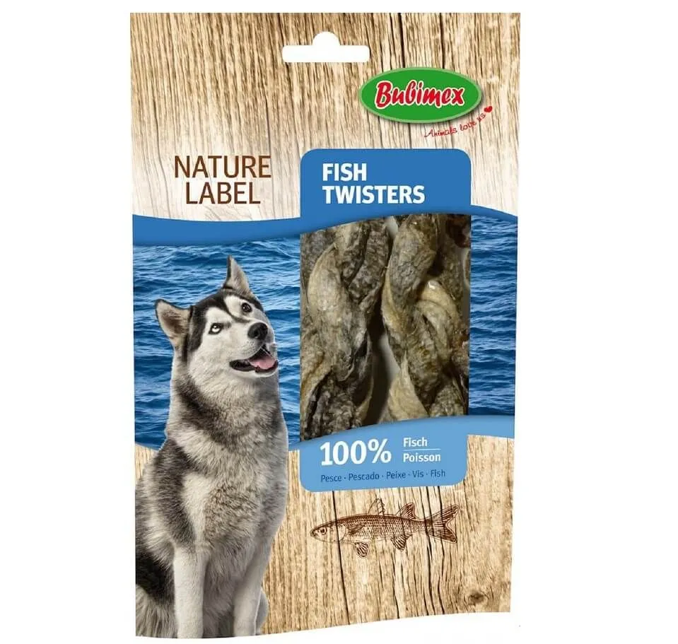 Bubimex Fish Twisters Pour Chien 60 G