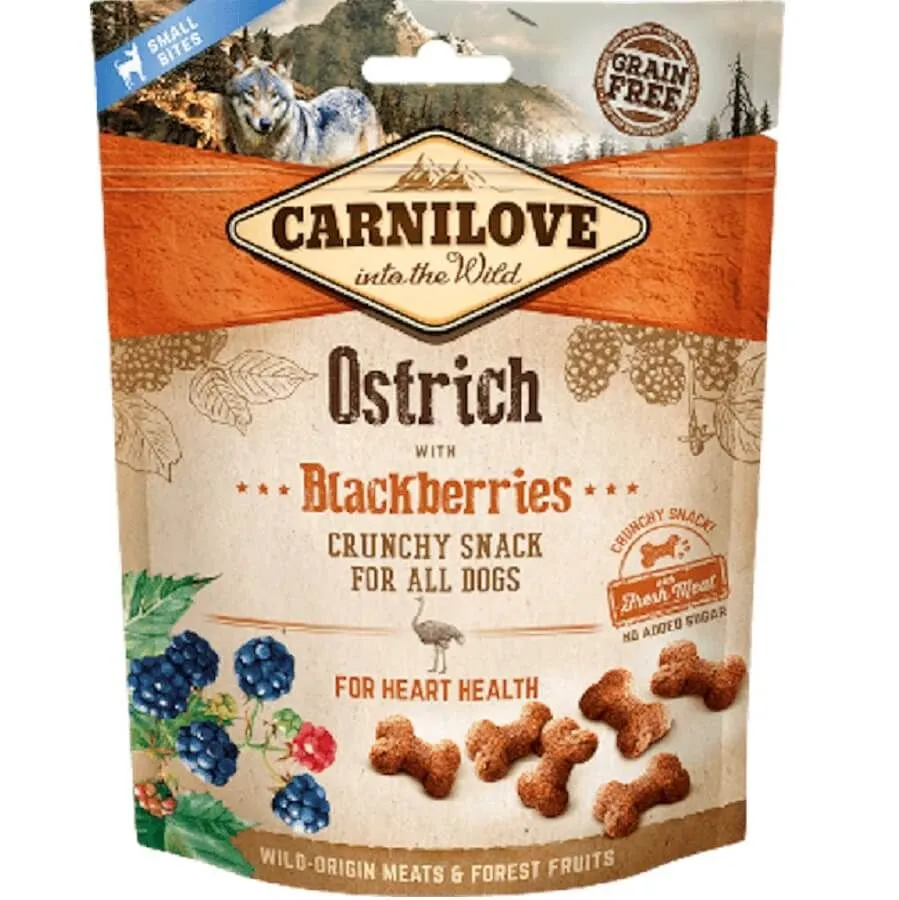 Carnilove Crunchy Snack Autruche & Mûres Chien 200 G 3 Carnilove Crunchy Snack Autruche & Mûres Chien 200 G