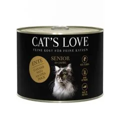 CAT'S LOVE Cat's Love Senior Canard Sans Céréales Et Sans Gluten 6 X 200 G