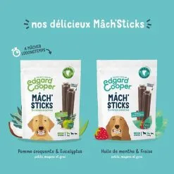 Edgard & Cooper Mach'sticks Pomme & Eucalyptus Moyen Chien 160 G -nourriture pour chien Ventes 2023 chien dental adulte naturel eucalyptus pomme 160g 7