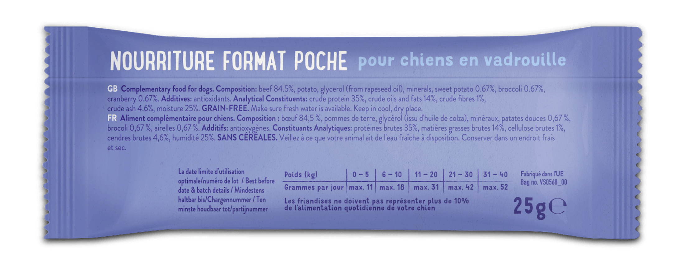 Edgard & Cooper Barre Pour Toutou Overbooké Au Boeuf 25 G – Image 2