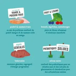 Edgard & Cooper Poulet Frais & Saumon Sans Céréales Chien Senior 700 G -nourriture pour chien Ventes 2023 edgard cooper croquettes bio au boeuf et poulet frais chien adulte ingr dients 1