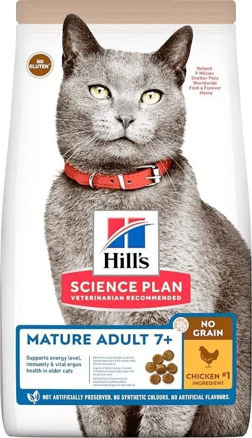 Hill's Science Plan No Grain Hill's Science Plan Feline Mature No Grain Poulet 1,5 Kg