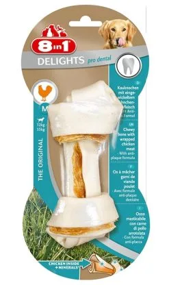 8in1 Delights Pro Dental Bone Pour Chien M
