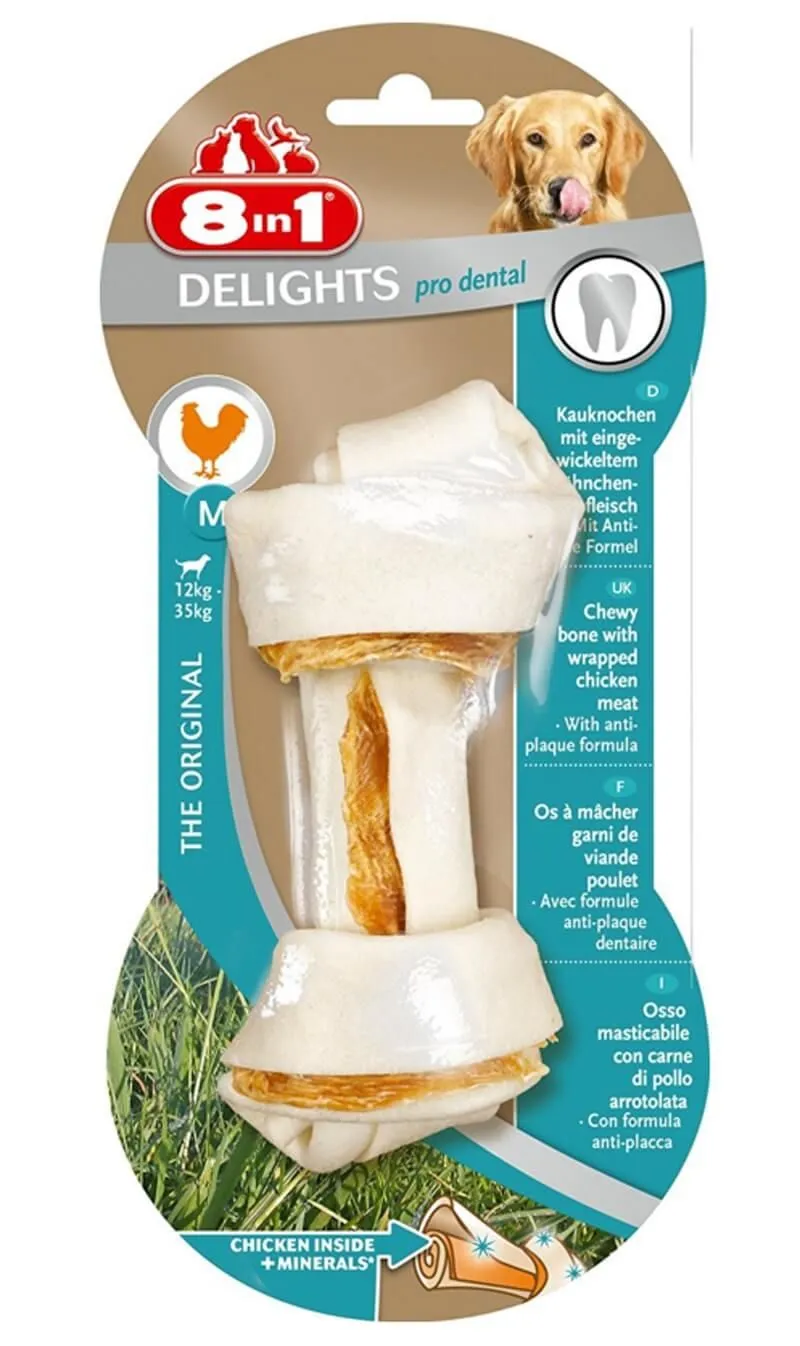 8in1 Delights Pro Dental Bone Pour Chien M 3 8in1 Delights Pro Dental Bone Pour Chien M