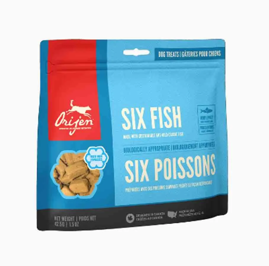 Orijen Treats Orijen 6 Fish Dog Treats Chien 42,5 G 3 Orijen Treats Orijen 6 Fish Dog Treats Chien 42,5 G