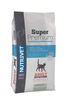 Nutrivet Super Premium Croquettes Chat Saumon 8 Kg