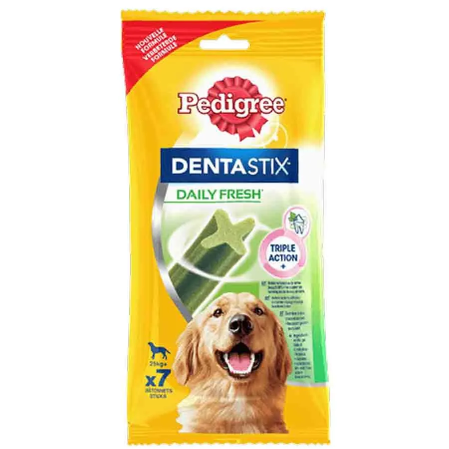 Pedigree Dentastix Fresh Pour Grands Chiens 7 Bâtonnets 3 Pedigree Dentastix Fresh Pour Grands Chiens 7 Bâtonnets