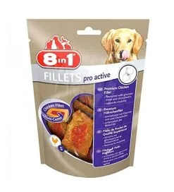 8in1 Fillets Pro Active Pour Chien 80 G MULTIPACK Lot De 8