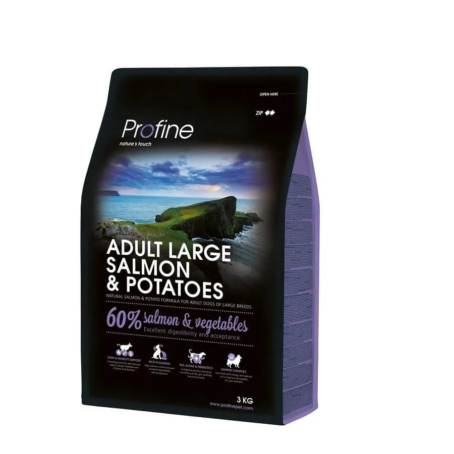 Profine Croquettes Chien Adulte Large Au Saumon 3 Kg 3 Profine Croquettes Chien Adulte Large Au Saumon 3 Kg