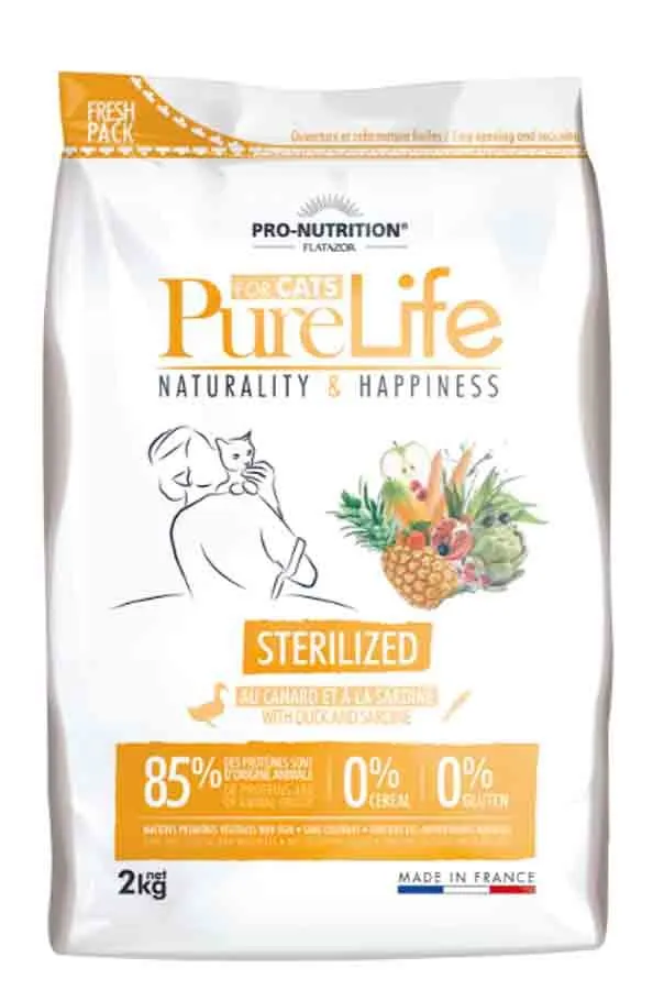 PureLife Croquettes Chat Sterilized 8 Kg 3 PureLife Croquettes Chat Sterilized 8 Kg