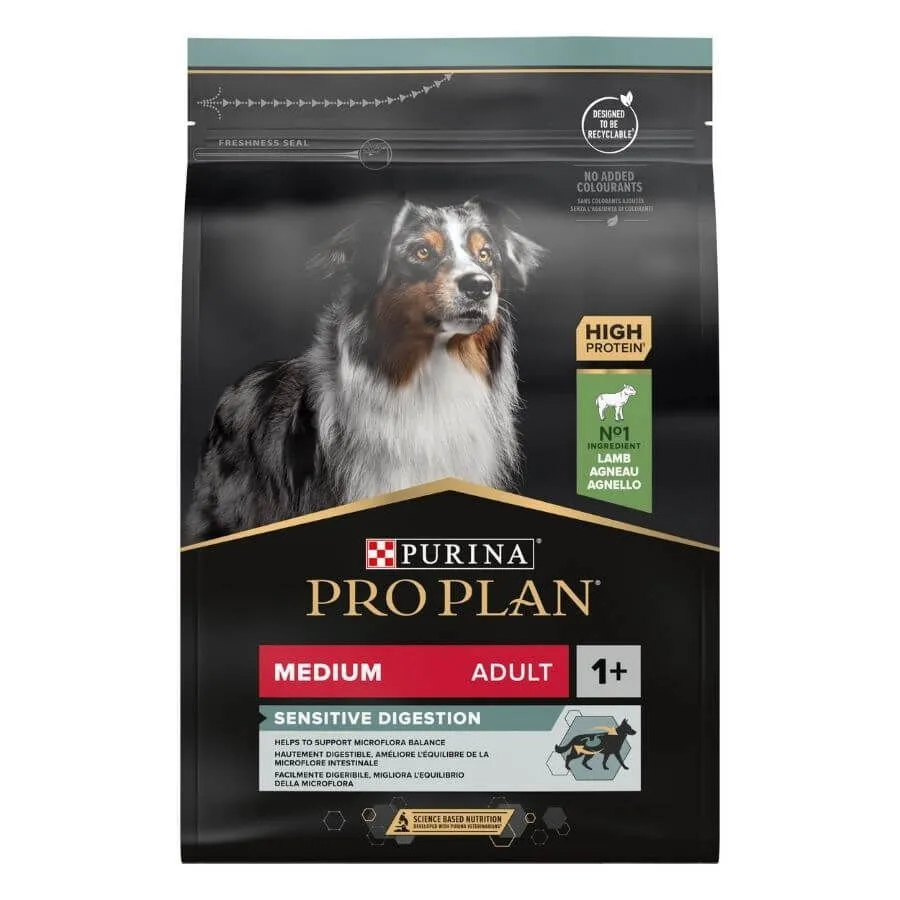 Purina ProPlan Chien Medium Adult Sensitive Digestion Agneau OPTIDIGEST 3 Kg 7 Purina ProPlan Chien Medium Adult Sensitive Digestion Agneau OPTIDIGEST 3 Kg – Image 5
