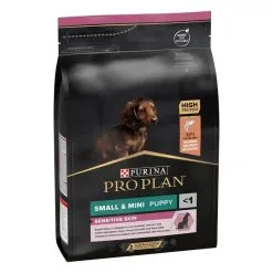 Purina Proplan Chiot Small & Mini Sensitive Skin OPTIDERMA 3 Kg -nourriture pour chien Ventes 2023 purina proplan dog small mini puppy sensitive skin optiderma 3 kg 2