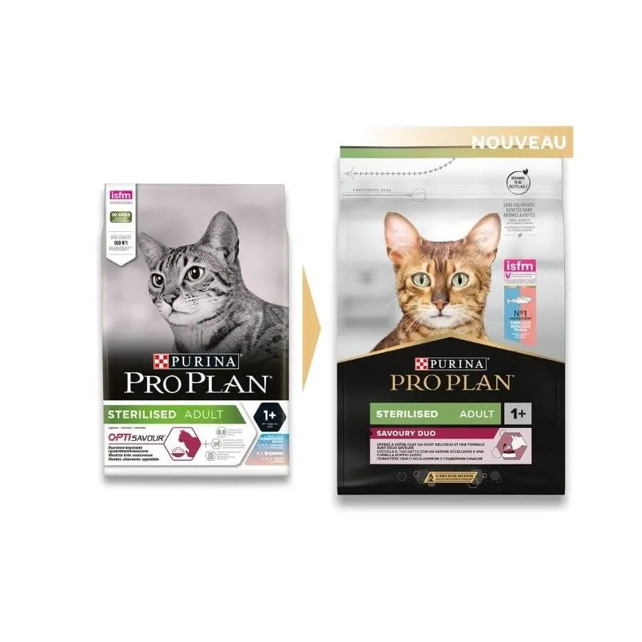 Purina Proplan Optisavour Chat Adult Sterilised Cabillaud Et Truite 3 Kg 4 Purina Proplan Optisavour Chat Adult Sterilised Cabillaud Et Truite 3 Kg – Image 2