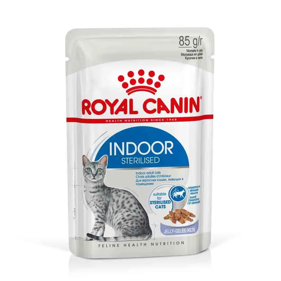 Royal Canin Feline Health Nutrition Indoor Sterilised Gelée 12 X 85 G 3 Royal Canin Feline Health Nutrition Indoor Sterilised Gelée 12 X 85 G