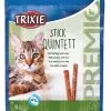 Trixie Premio Stick Quintett Volaille & Foie Chat 5 X 5 G -nourriture pour chien Ventes 2023 trixie premio anti hairball a la volaille et au foie en stick pour chat 20 grs