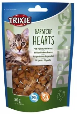 Trixie PREMIO Barbecue Hearts Pour Chat 50 G