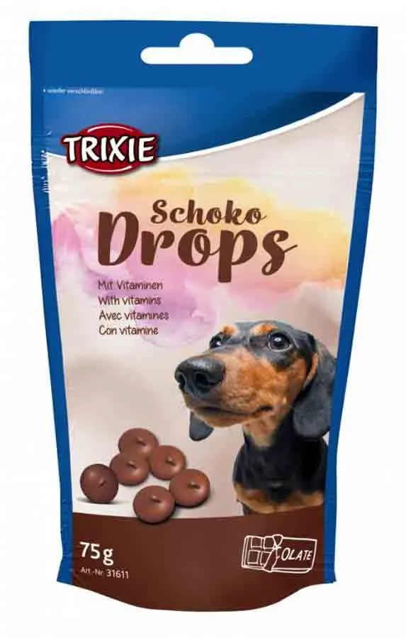 Trixie Schoko Drops Pour Chien 75 G 3 Trixie Schoko Drops Pour Chien 75 G