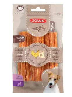 Zolux Mooky Premium Tiglies Volaille Riz M X3